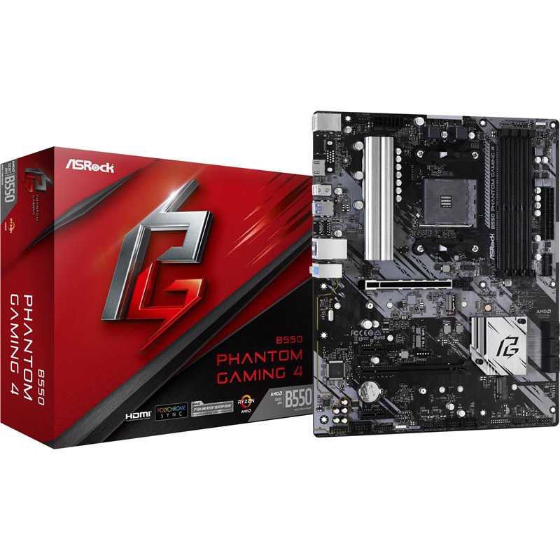 ASRock B550 Phantom Gaming 4 - Motherboard - ATX