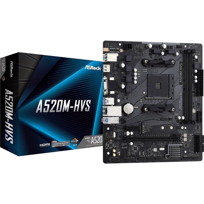 ASRock A520M-HVS - Motherboard - micro ATX