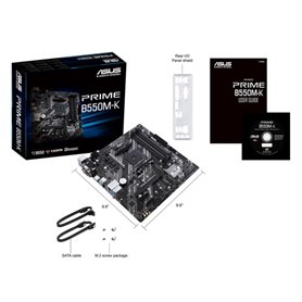 ASUS PRIME B550M-K - Motherboard - micro ATX - Socket AM4 - AMD B550