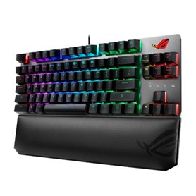 ASUS ROG Strix Scope TKL Deluxe - Tastatur - Deutsch - Grau, Schwarz