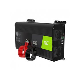 Green Cell® Car Power Inverter Converter 12V to 230V Pure sine 1000W/2000W with USB