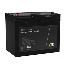 LiFePO4 battery 50Ah 12.8V 640Wh lithium iron phosphate battery photovoltaic system camping truck