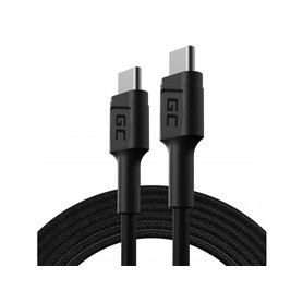Kabel Przewσd Green Cell GC PowerStream USB-C - USB-C 200cm z obs³ugΉ Power Delivery (60W), 480 Mbps, Ultra Charge, QC 3.0