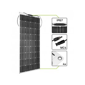 Flexible Solar panel Solar module Green Cell GC SolarFlex 100W / Monocrystalline / 12V 18V / ETFE / MC4