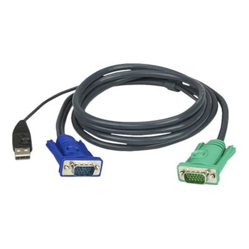 ATEN 2L-5202U - keyboard / video / mouse (KVM) cable - 1.8 m