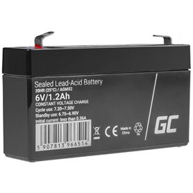 AGM Battery Lead Acid AGM VRLA Green Cell 6V 1.2Ah for toys and alarms