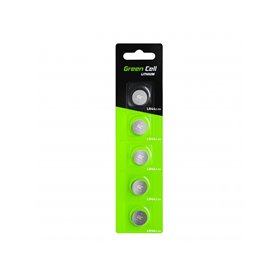 Blister 5x Battery Green Cell LR44 1.5V