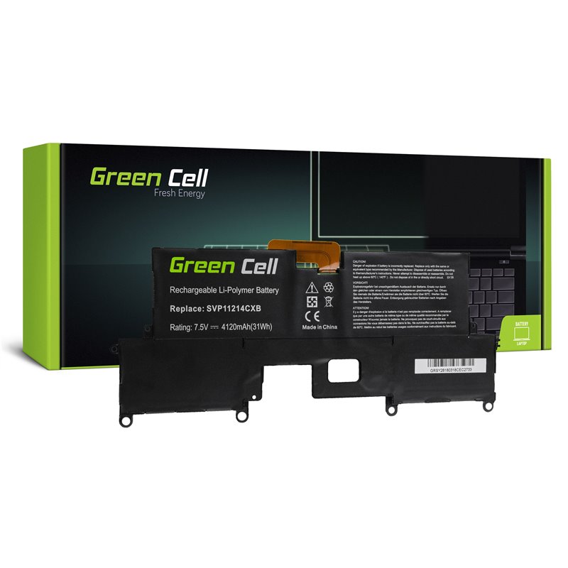 Green Cell Battery for Sony Vaio Pro 11 / 11,1V 4120mAh Green Cell Battery for Sony Vaio Pro 11 / 11,1V 4120mAh