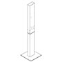 GC EV Stand mounting post for Wallbox electric car charging stations