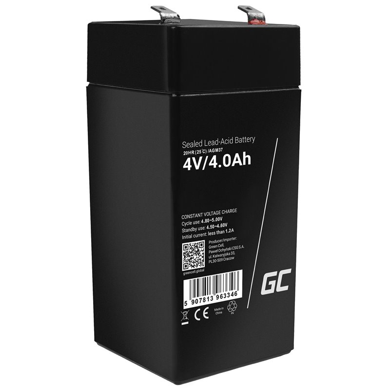 Battery AGM VRLA Green Cell 4V 4.5Ah