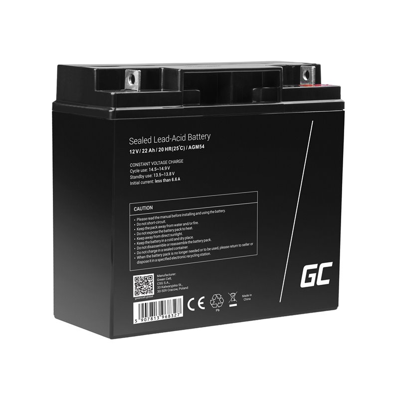 GreenCell® AGM 12V 22Ah VRLA Battery Gel deep cycle scooter mower boat barge mower tractor fishing boat GreenCell® AGM 12V 22Ah VRLA Battery Gel deep cycle scooter mower boat barge mower tractor fishing boat