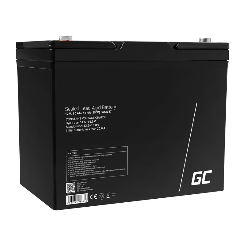 AGM GEL Batterie 6V 1,2Ah Blei Akku Green Cell fόr Alarmsysteme und Spielzeug