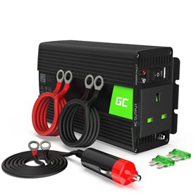 Green Cell® Car Power Inverter Converter 24V to 230V 300W/600W with USB with UK PLUG