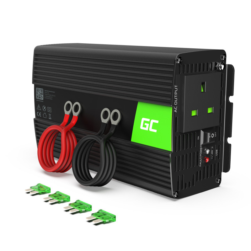 Green Cell® Car Power Inverter Converter 24V to 230V 1000W/2000W with USB