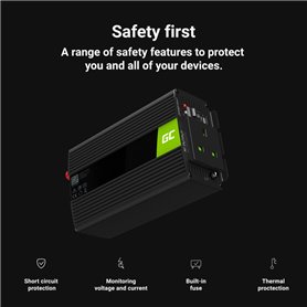 Green Cell® Car Power Inverter Converter 24V to 230V 1000W/2000W with USB