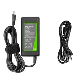 Charger / AC Adapter / Power Supply Green Cell USB-C 45W for laptops, tablets and phones