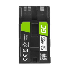 Green Cell Camera Battery BP-945 BP-911 for Canon ES50 ES55 ES60 ES65 ES75 ES7000V G10 DM-XL1 Full Decoded, 7.2V 6000mAh