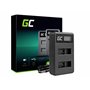 Green Cell Charger AHBBP-501 for GoPro AHDBT-501, Hero 5 Hero 6 Hero 7 HD Black White Silver Edition (4.35V 2.5W 0.6A)
