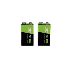 Green Cell Rechargeable Batteries 4x 9V HF9 Ni-MH 250mAh