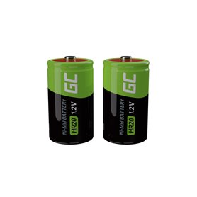 Green Cell Rechargeable Batteries 4x D R20 HR20 Ni-MH 1.2V 8000mAh