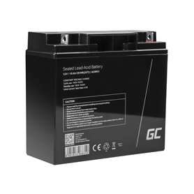 Green Cell AGM VRLA 12V 15Ah maintenance-free battery for the alarm system, cash register, toys