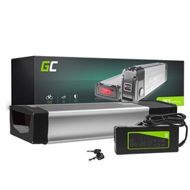 Green Cell® E-Bike Battery 36V 20Ah Li-Ion Rear Rack with Charger