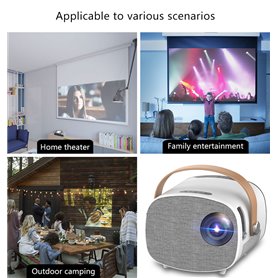 dTEC DT231 mini led projector 50 ansi lumens, 800*480, WiFi Miracast, battery version