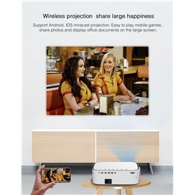 dTEC DT553 led projector 500 ansi lumens, 1920*1080, Android 9.0 AOSP