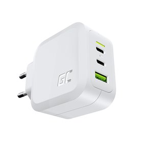£adowarka sieciowa Green Cell GC PowerGaN 65W (2x USB-C Power Delivery, 1x USB-A kompatybilne z Quick Charge 3.0)