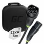 Green Cell Snap Type 2 EV Charging Cable 22 kW 5 m for Tesla Model 3 S X Y, VW ID.3, ID.4, ID.5, Kia EV6, Audi E-Tron, Fiat 500e