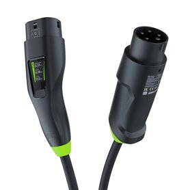 Green Cell Habu EV Mobile Charger 11 kW 7 m Type 2 to CEE 16 A for Charging Electric Vehicles EV PHEV 2in1 Wallbox with GC App