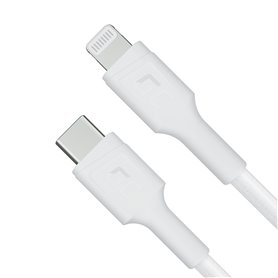 Kabel Bia³y USB-C - Lightning MFi 1m do Apple iPhone Green Cell PowerStream, z szybkim ³adowaniem Power Delivery