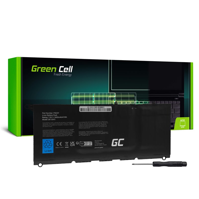 Green Cell Battery PW23Y for Dell XPS 13 9360