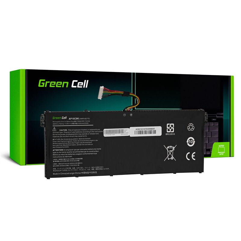 Green Cell AP18C4K AP18C8K Battery for Acer Aspire 3 A315-23 5 A514-54 A515-57 Swift 1 SF114-34 3 SF314-42 SF314-43 SF314-57