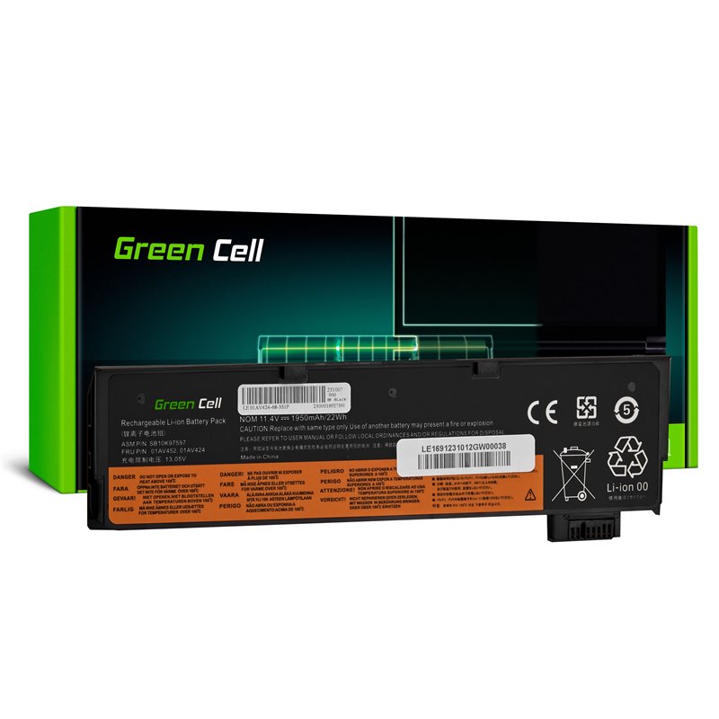 Green Cell Battery 01AV422 01AV490 01AV491 01AV492 for Lenovo ThinkPad T470 T480 T570 T580 T25 A475 A485 P51S P52S