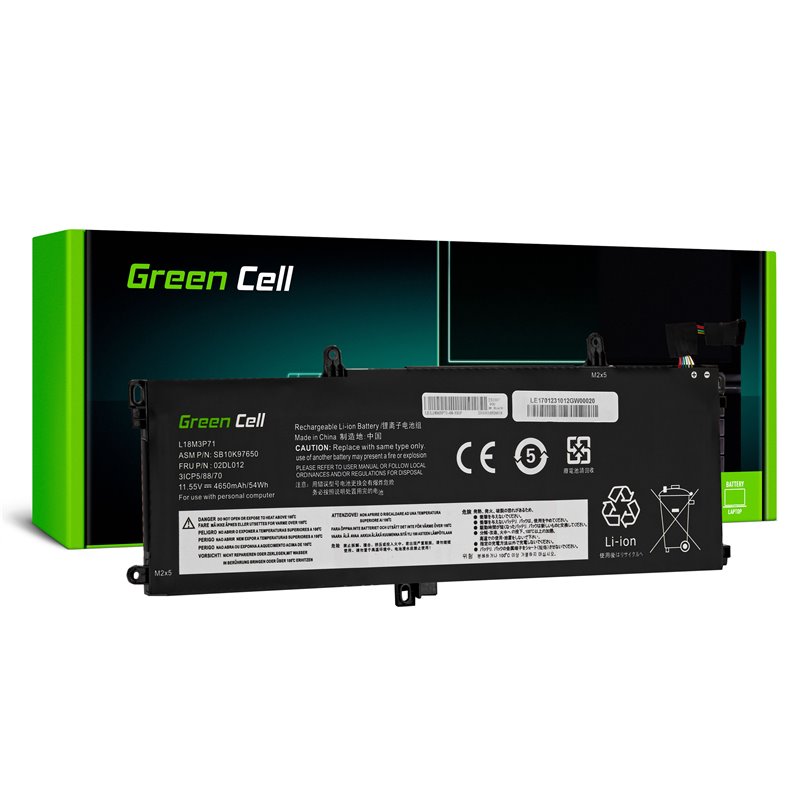 Green Cell battery L18L3P71 L18M3P71 for Lenovo ThinkPad T590 T15 P15s P53s