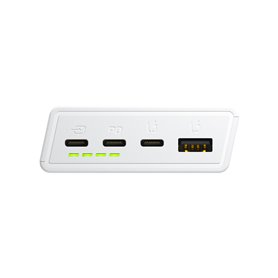 Green Cell GC PowerPlay 20S White Power Bank 20000mAh 22.5W PD USB C with Fast Charging Portable Phone Charger for iPhone 15 14
