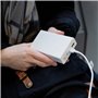 Green Cell GC PowerPlay 20S White Power Bank 20000mAh 22.5W PD USB C with Fast Charging Portable Phone Charger for iPhone 15 14