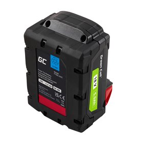 Green Cell Battery for Milwaukee M18 18V 5Ah Replacement Battery M18 B5 4932430483