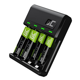 Set Green Cell GC VitalCharger and batteries 2xAA 2000mAh 2xAAA 800mAh