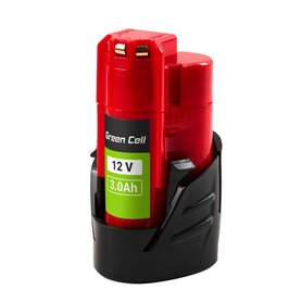 Green Cell Battery for Milwaukee M12 12V 3Ah Replacement Battery M12 B3 4932451388