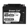 Green Cell CUBE AGM IP54 12V 40Ah VRLA Battery Gel deep cycle scooter mower boat barge mower tractor fishing boat