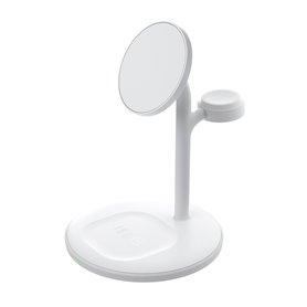 Greencell MagScape Inductive Charger Stand 3-in-1 MagSafe for iPhone, Apple Watch, AirPods and other wireless headphones