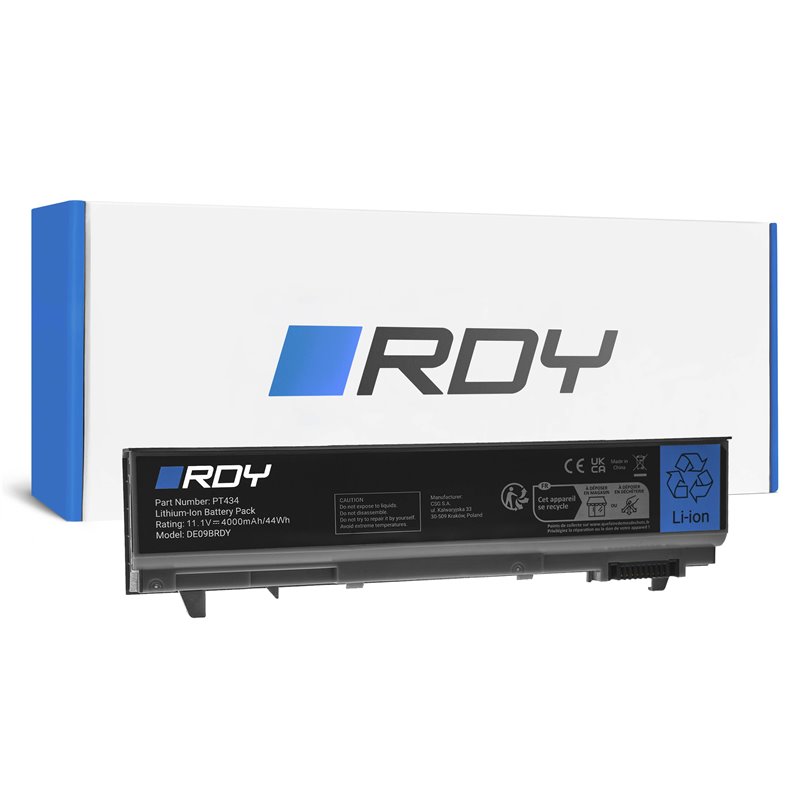 Battery RDY PT434 W1193 to Dell Latitude E6400 E6410 E6500 E6510 E6400