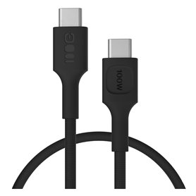 USB-C cable 0.3m 100W Greencell PowerStream Fast Charging PD Panther Black