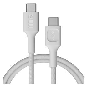USB-C cable 1.2m 100W Greencell PowerStream Fast Charging PD Snow White
