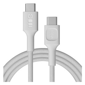 USB-C cable 2m 100W Greencell PowerStream Fast Charging PD Snow White