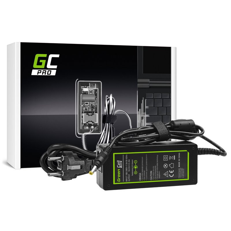 Green Cell PRO Charger / AC Adapter 18.5V 3.5A 65W for HP Pavilion DV2000 DV6000 DV8000 Compaq 6730b 6735b nc6120 nc6220 nx6110