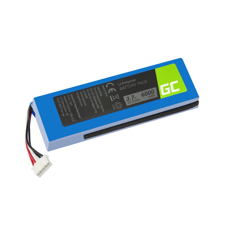 Green Cell Battery GSP1029102 MLP912995-2P for Bluetooth Speaker JBL Charge 2 Charge 2 Plus Charge 2+ Li-Polymer 3.7V 6000mAh Green Cell Battery GSP1029102 MLP912995-2P for Bluetooth Speaker JBL Charge 2 Charge 2 Plus Charge 2+ Li-Polymer 3.7V 6000mAh