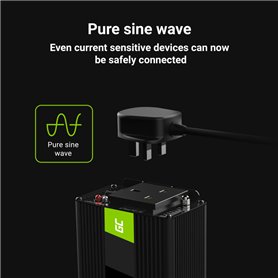 Green Cell Power Inverter 24V to 230V 150W/300W Pure sine wave UK PLUG